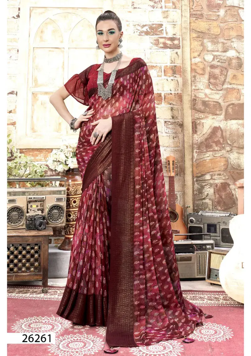 Vyanjana Vol 05 By Vallabhi Designer Georgette Sarees Wholesale Shop In Surat